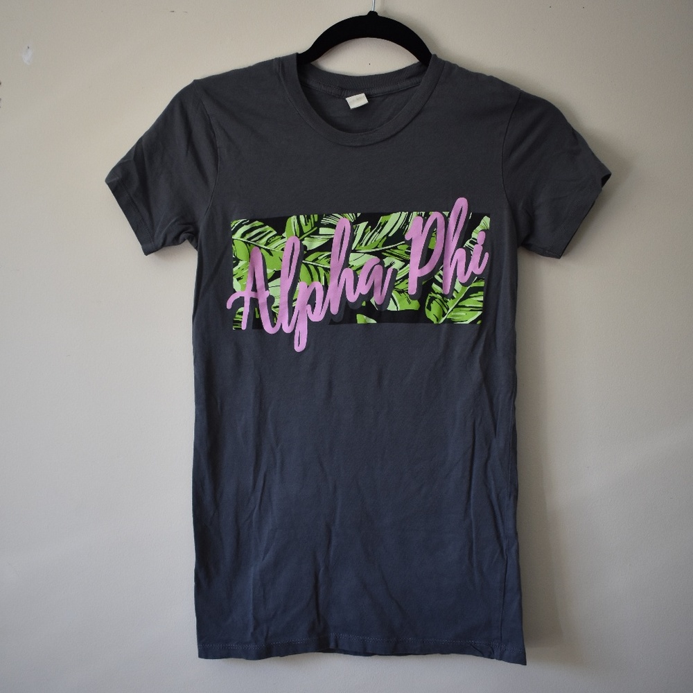 grey alpha phi tee